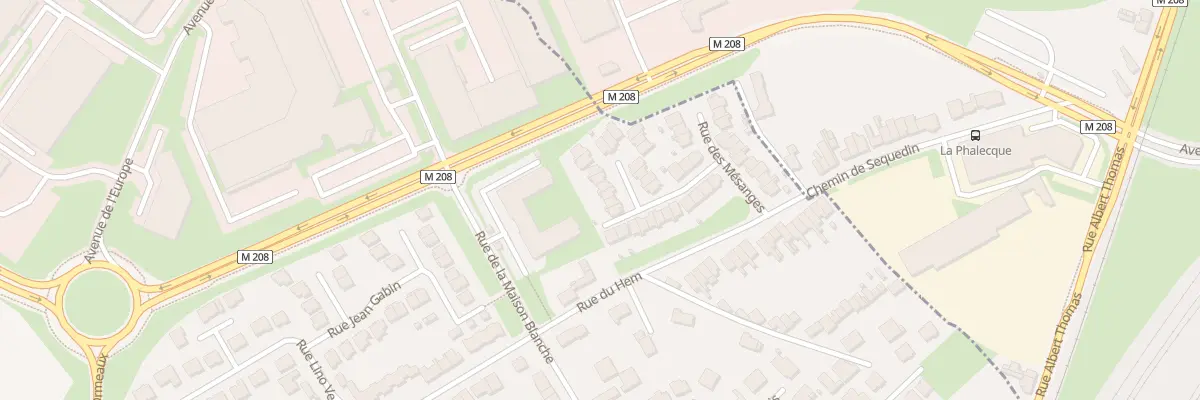 Plan du 29 Rue des Mésanges à Sequedin