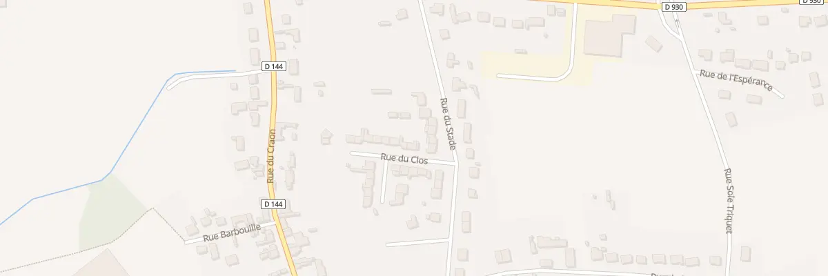 Plan du 2 Rue du Clos à Hombleux