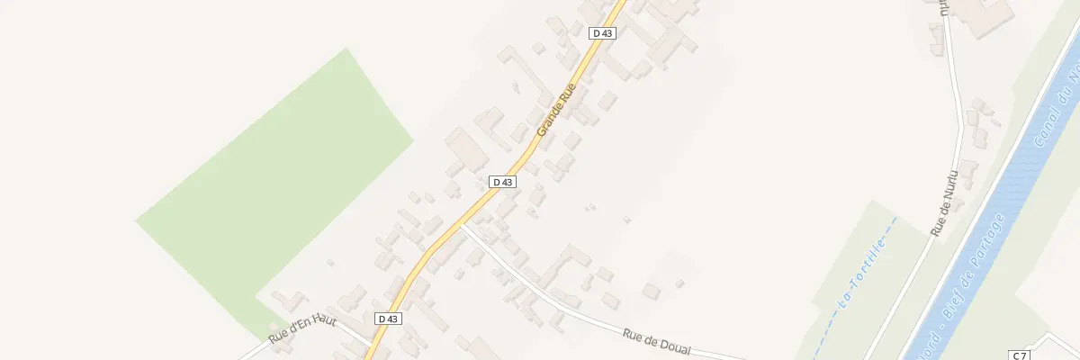 Plan du 43 Grande Rue à Étricourt-Manancourt