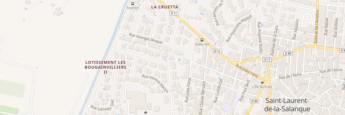 Plan du 14 Rue Honore Manya à Saint-Laurent-de-la-Salanque