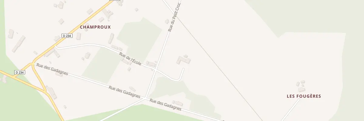 Plan du 10 Rue de l’École à Pouzy-Mésangy