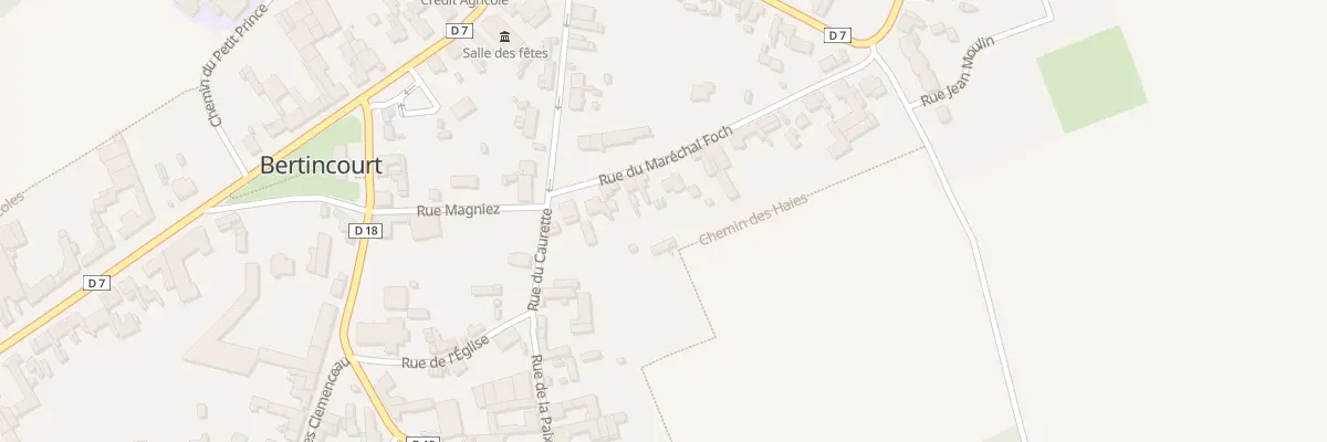 Plan du 10 Rue du Mal Foch à Bertincourt