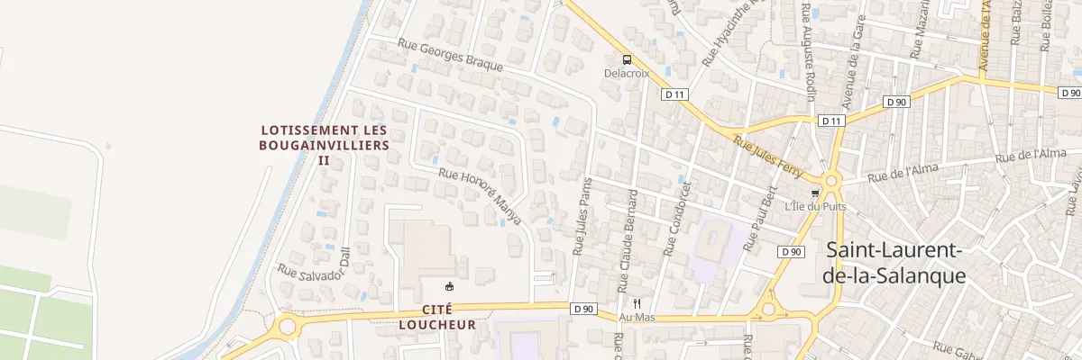 Plan du 6 Rue Honore Manya à Saint-Laurent-de-la-Salanque