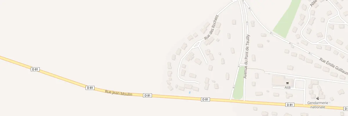 Plan du 23 Rue des Rochers à Chéroy
