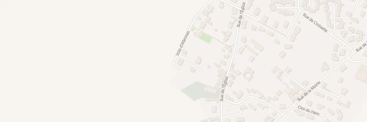 Plan du 20 Voie d’Allennes à Chemy