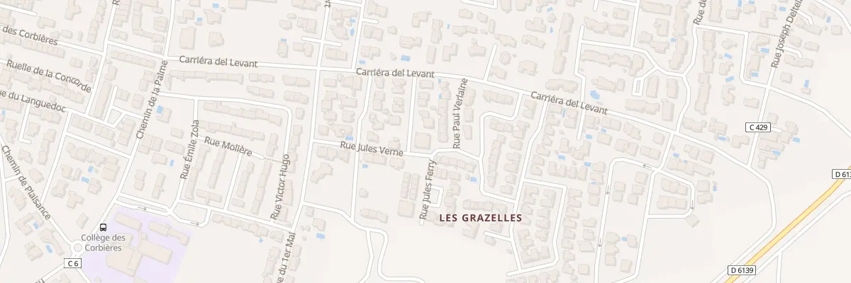 Plan du 1 Rue Jules Ferry à Sigean