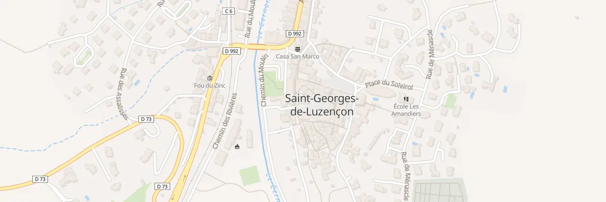 Plan du 18 Vc La Placette à Saint-Georges-de-Luzençon