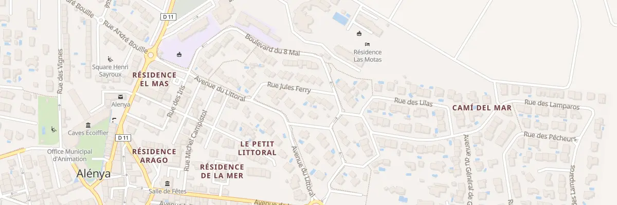 Plan du 5 Rue Jules Ferry à Alénya