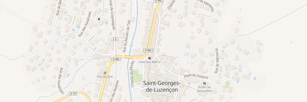 Plan du 42 Rue du Barry du Temple à Saint-Georges-de-Luzençon