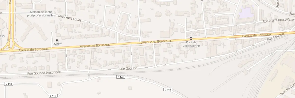 Plan du 59 Av de Bordeaux à Narbonne
