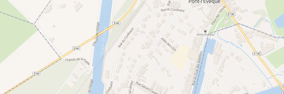 Plan du 318 Rue du Maréchal Leclerc à Pont-l’Évêque