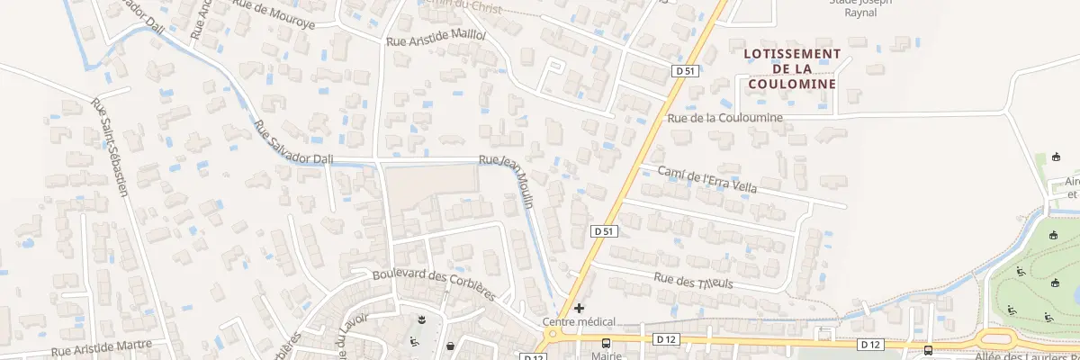 Plan du 16 Rue Jean Moulin à Villelongue-de-la-Salanque