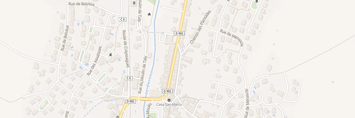 Plan du 8 Rue du Barry du Temple à Saint-Georges-de-Luzençon