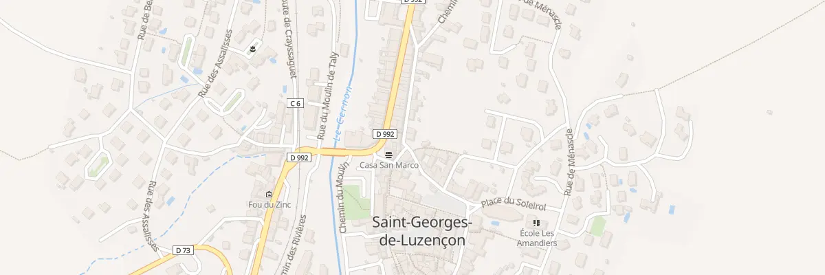 Plan du 29 Rue du Barry du Temple à Saint-Georges-de-Luzençon