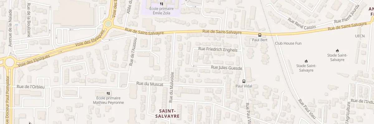 Plan du 19 Rue Jules Guesde à Narbonne