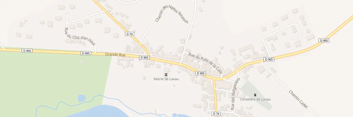 Plan du 44 Grande Rue à Lavau