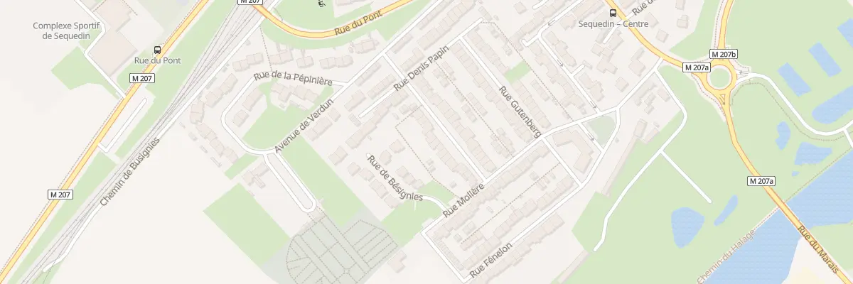 Plan du 8 Rue Pierre Curie à Sequedin