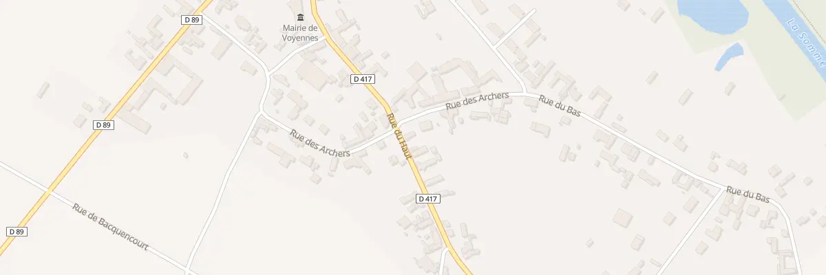 Plan du 13 Rue du Haut à Voyennes