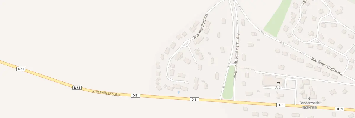 Plan du 10 Rue des Rochers à Chéroy