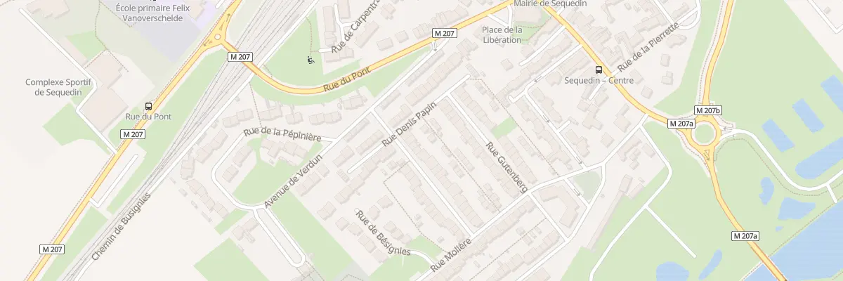 Plan du 5 Rue Pierre Curie à Sequedin