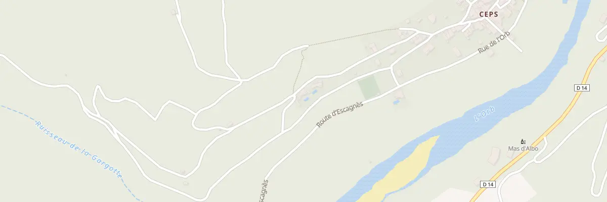 Plan des Travesses à Roquebrun