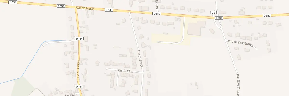 Plan du 24 Rue du Stade à Hombleux