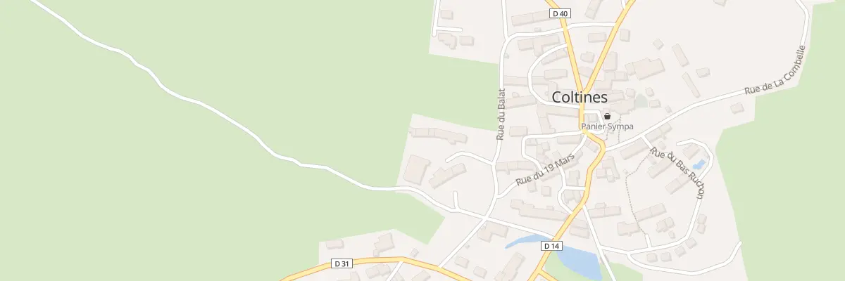 Plan du 5047 Le Bourg à Coltines