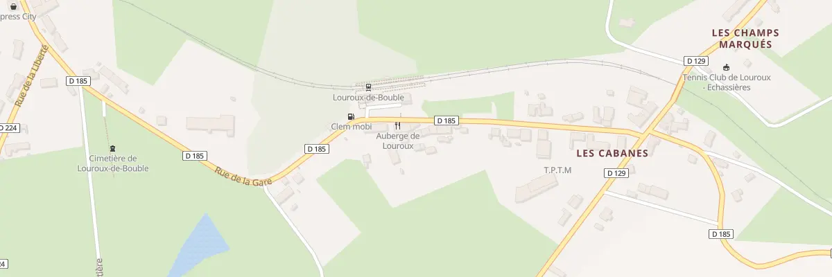 Plan du 16 Rue de la Gare à Louroux-de-Bouble