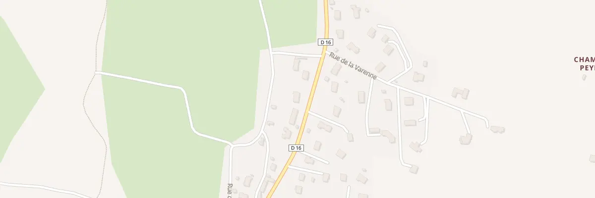 Plan du 6 Rte de Volvic - Paugnat à Charbonnières-les-Varennes