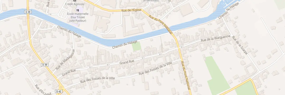 Plan du 59 Vc Grand Rue à Vitry-en-Artois