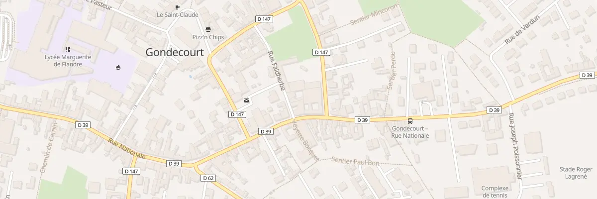 Plan du 5B Rue Faidherbe à Gondecourt