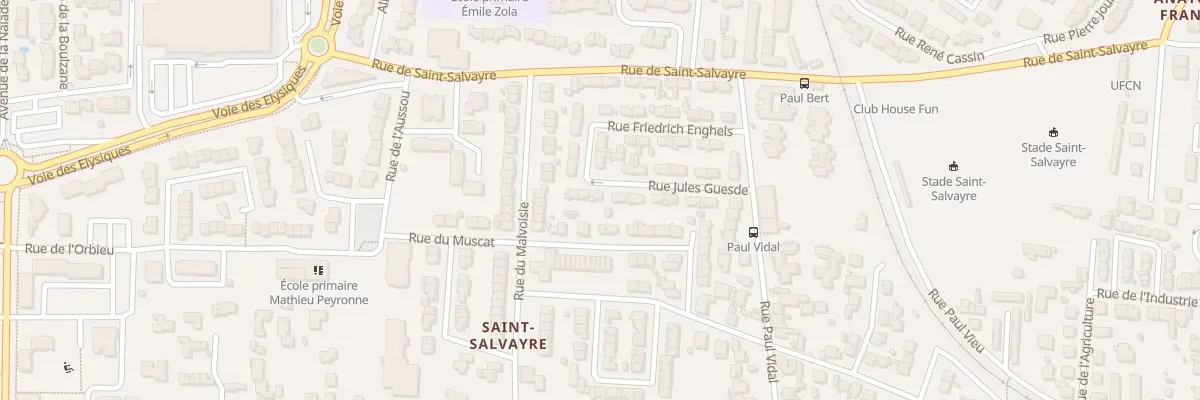 Plan du 13 Rue Jules Guesde à Narbonne