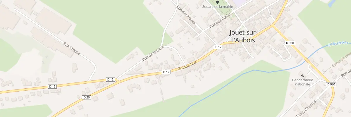 Plan du 34 Grande Rue à Jouet-sur-l’Aubois