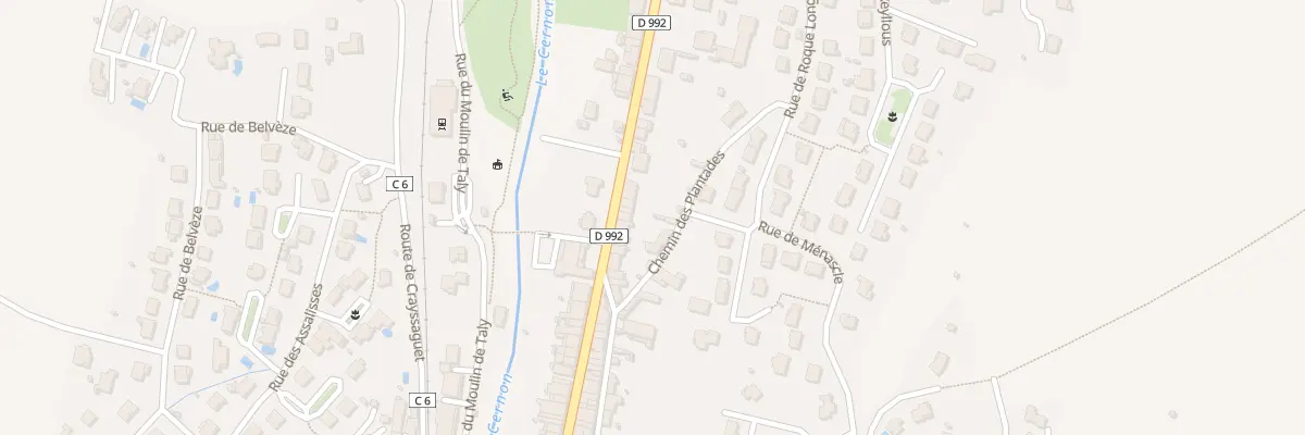 Plan du 58 Av des Pres de Vabres à Saint-Georges-de-Luzençon