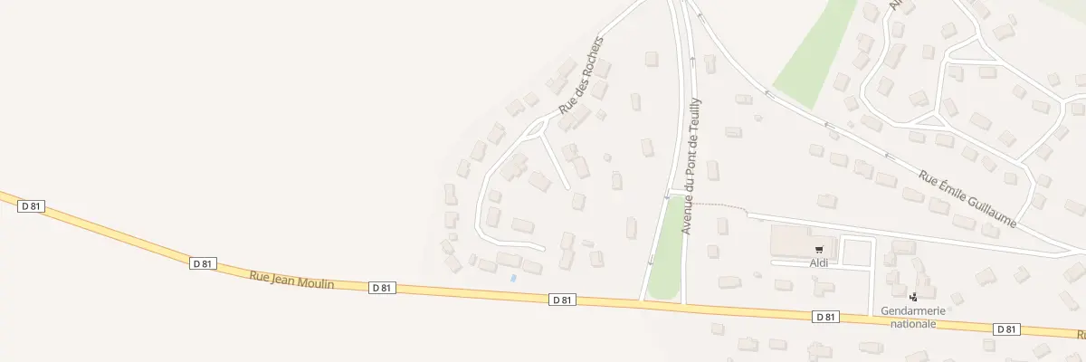 Plan du 8 Rue des Rochers à Chéroy