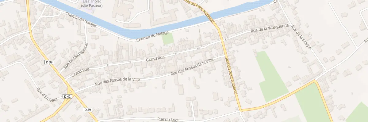 Plan du 46 Vc Grand Rue à Vitry-en-Artois