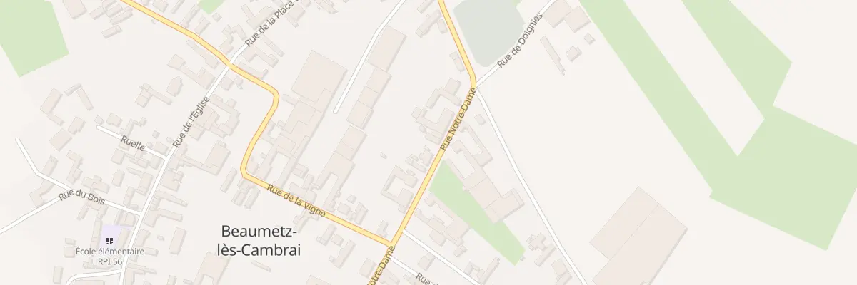 Plan du 33 Rue Notre-dame à Beaumetz-lès-Cambrai