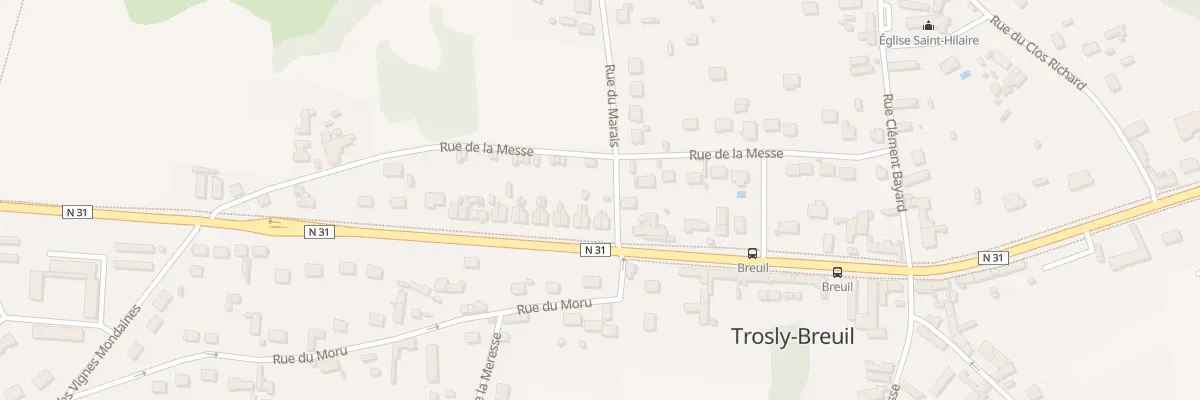 Plan du 76 Rte de Reims à Trosly-Breuil