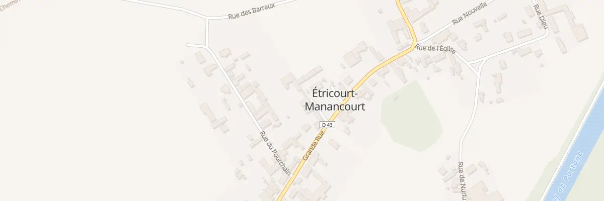 Plan du 20 Gr Grande Rue à Étricourt-Manancourt