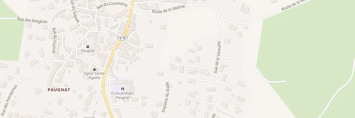 Plan du 8 Rue de la Vaveuille - Paugnat à Charbonnières-les-Varennes