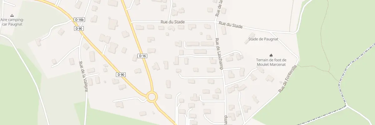 Plan du 9002 Rue de Laschamp - Paugnat à Charbonnières-les-Varennes