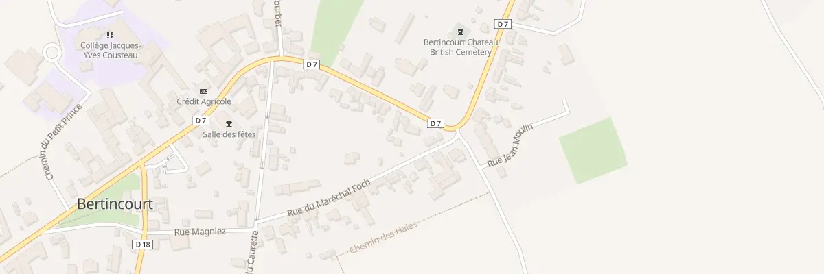 Plan du 1B Rue de la République à Bertincourt