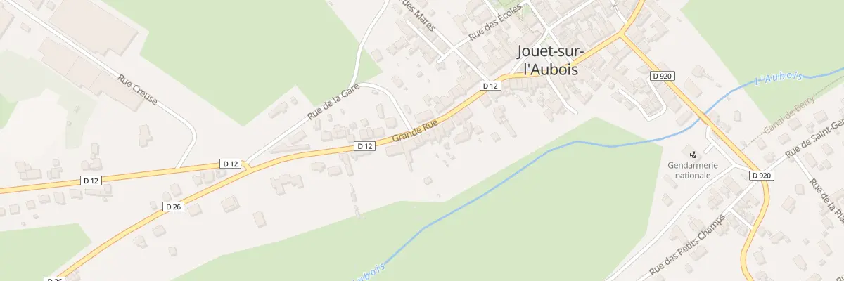 Plan du 43 Gr Grande Rue à Jouet-sur-l’Aubois