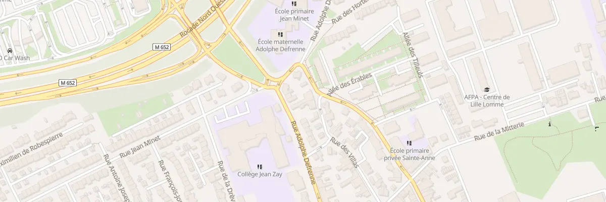 Plan du 19 Rue des Villas à Lille