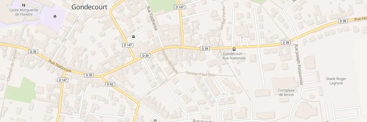 Plan du 59 Rue Nationale à Gondecourt