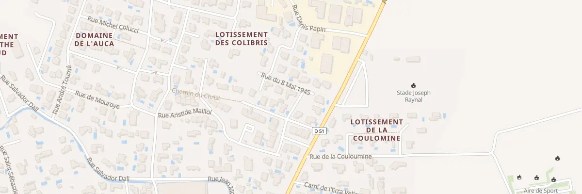 Plan du 5 Rue du Huit Mai 1945 à Villelongue-de-la-Salanque