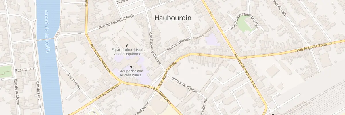 Plan du 11 Rue Auguste Potié à Haubourdin