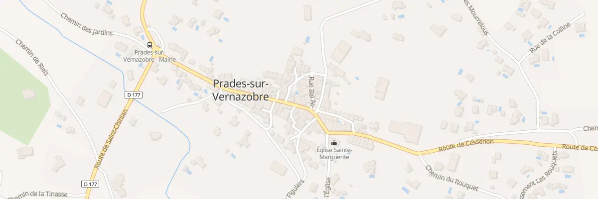Plan du 5056 Rue Grand Rue à Prades-sur-Vernazobre