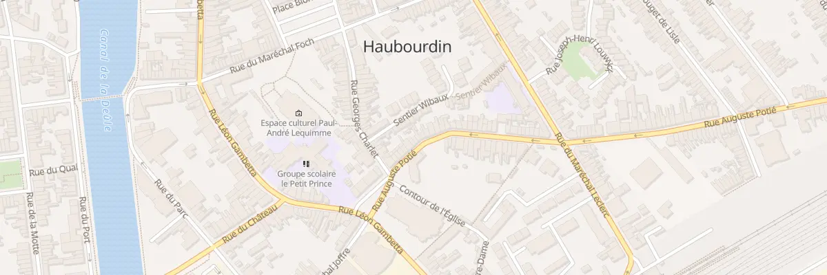 Plan du 15 Rue Auguste Potié à Haubourdin