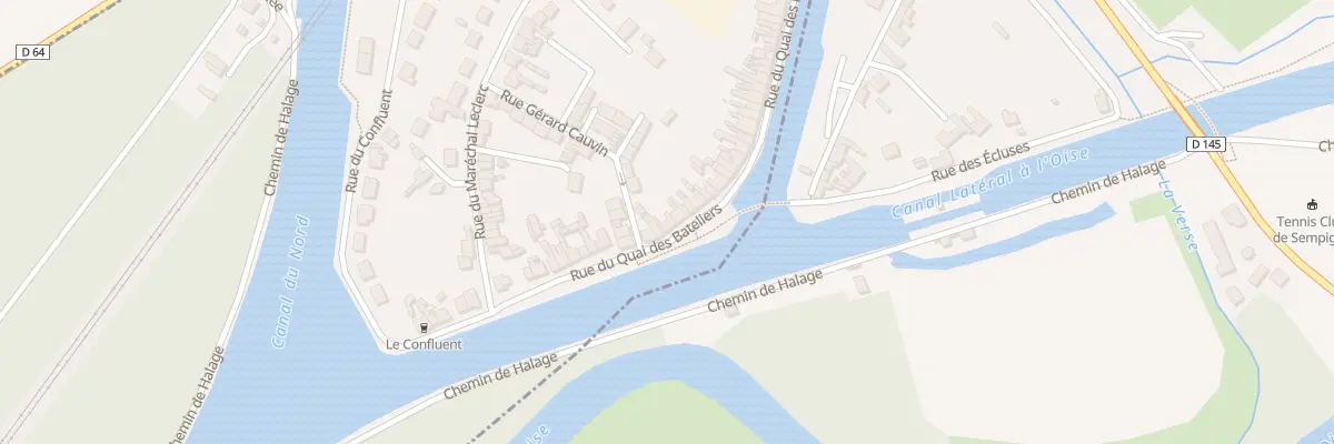 Plan du 288 Rue du Quai des Bateliers à Pont-l’Évêque
